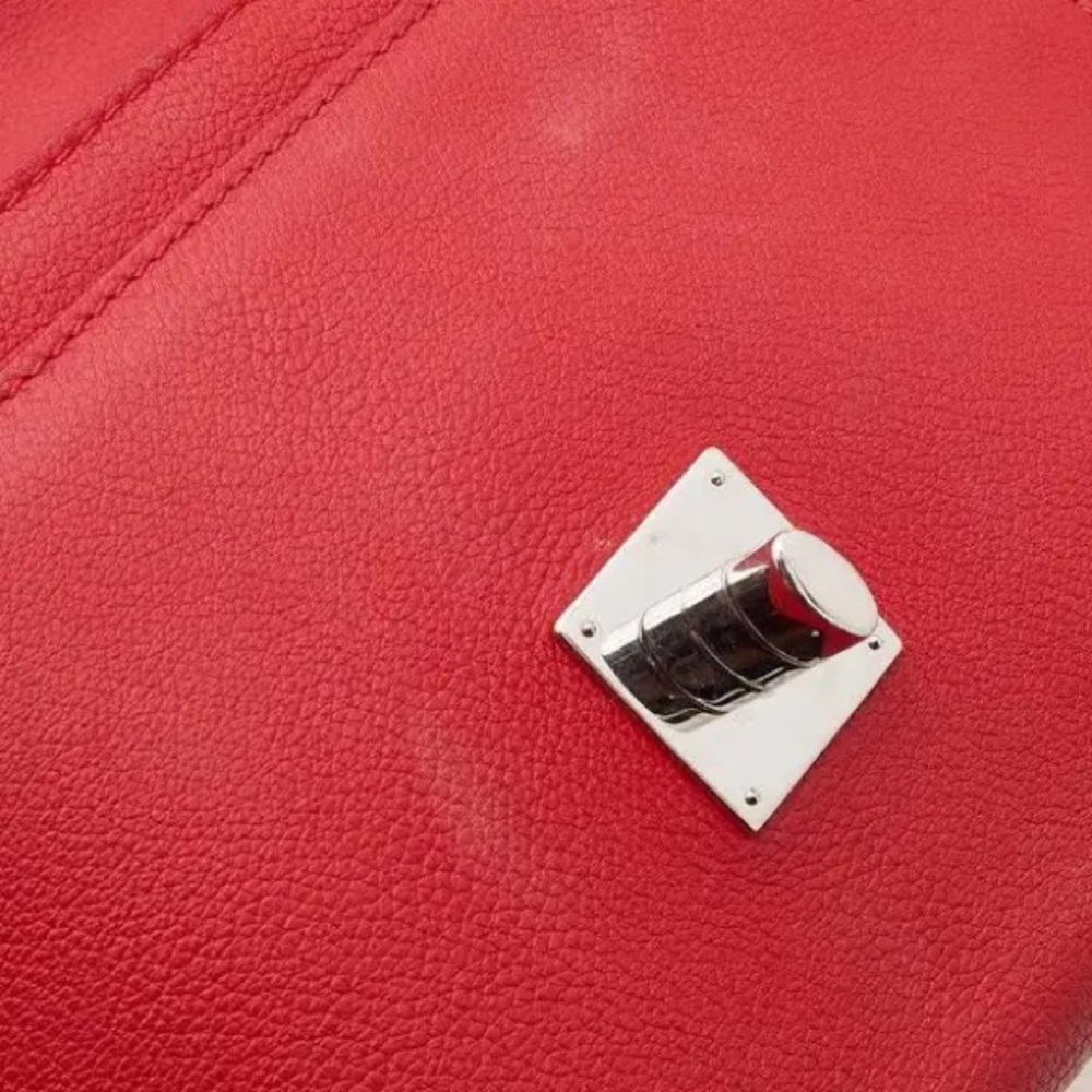 RARE Louis Vuitton Lockme 2 BB Leather red Handbag leather LIKE NEW - Picture 8 of 12